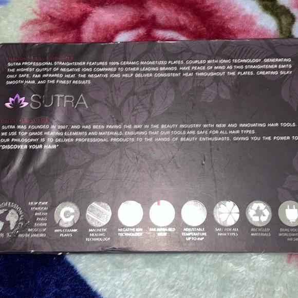 Sutra Beauty  Straightening Heat Pink Brushes Irons Ionic Technology Hair* - Picture 9 of 12